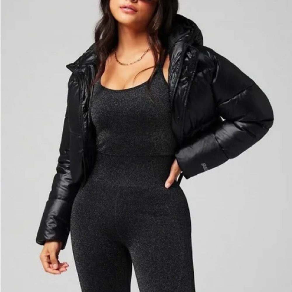 Fabletics Black Puffer Jacket - image 5
